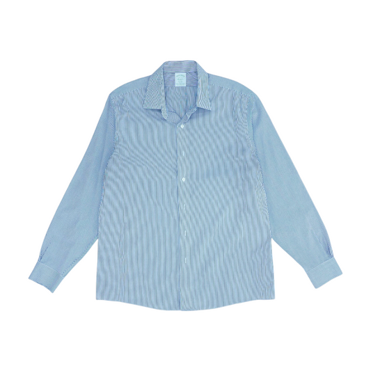 Blue Striped Long Sleeve Button Down