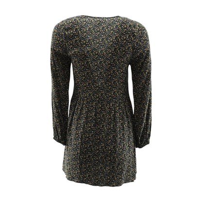 Black Floral Midi Dress