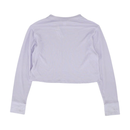 Lavender Solid Crewneck T Shirt