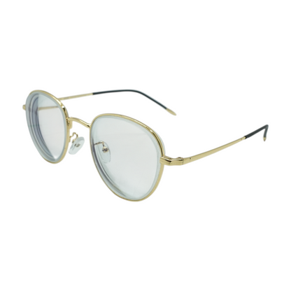 Gold Timeless Italain Style Round Prescription Eyewear