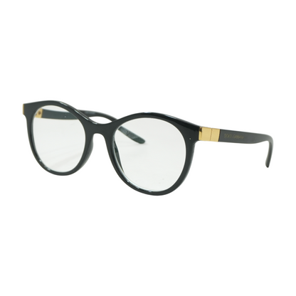 Black DG 5075 Round Prescription Eyewear
