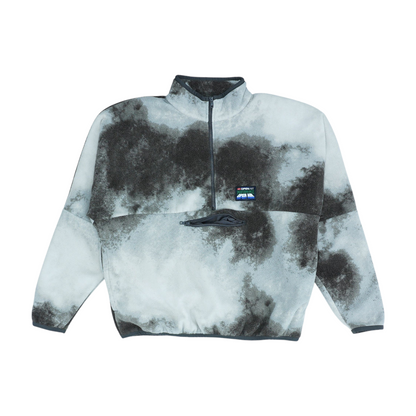 Gray Print 1/4 Zip Pullover