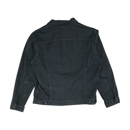 Navy Solid Denim Jacket