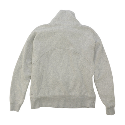 Gray Solid Sweatshirt Pullover