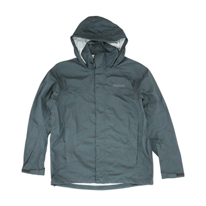 Gray Solid Rain Jacket
