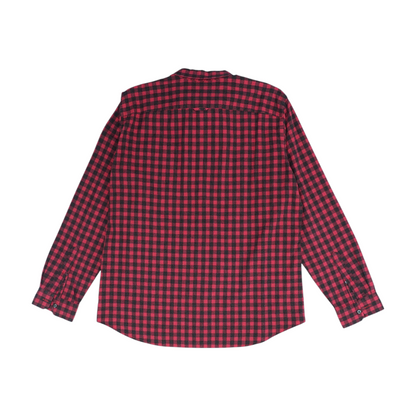 Red Check Long Sleeve Button Down