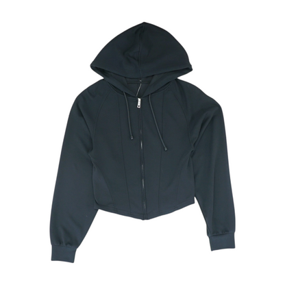 Black Solid Active Jacket