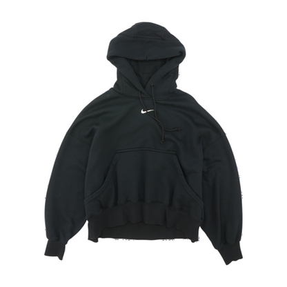 Black Solid Hoodie Pullover