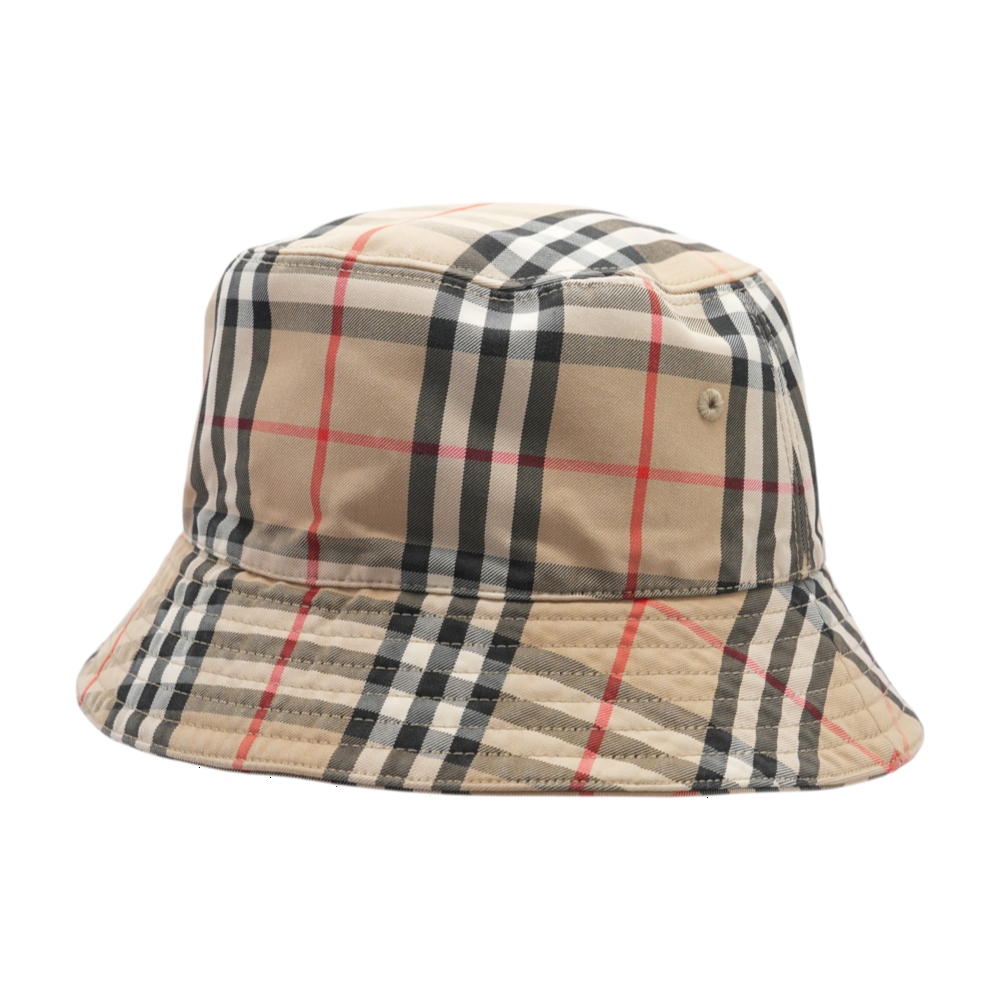 Burberry Vintage Check Technical Cotton Bucket Hat – Image 2