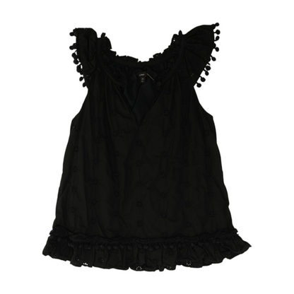 Black Floral Blouse