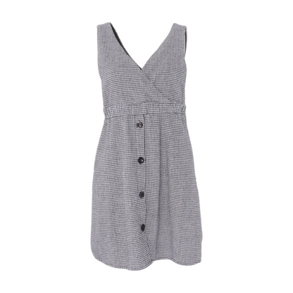 Black Check Mini Dress