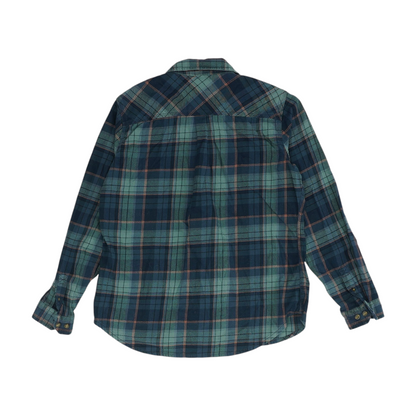 Blue Plaid Flannel Button Down