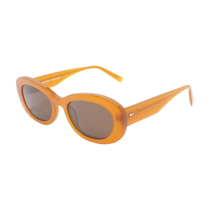 Gold Carmel XW Oval Sunglasses