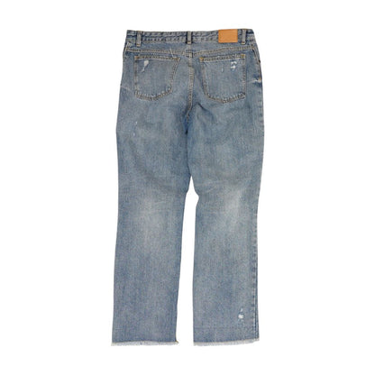 Blue High Rise Regular Jeans
