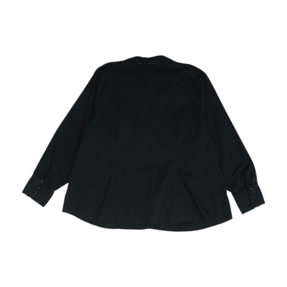 Black Plus Size Button Down