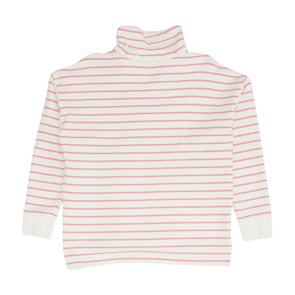 White Striped Sweatshirt Pullover