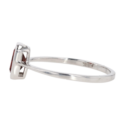 3/4 ctw Sterling Silver Garnet Fashion Ring