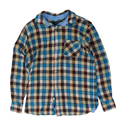 Blue Plaid Flannel Button Down