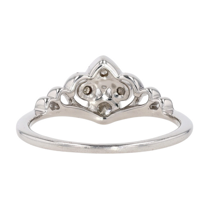 Sterling Silver Diamond Fashion Ring