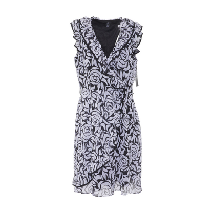 Black Floral Midi Dress