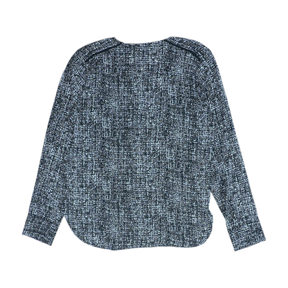 Black Graphic Blouse