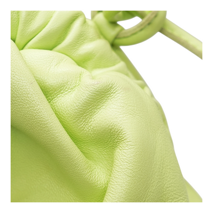 Mint Lambskin Cloud Clutch