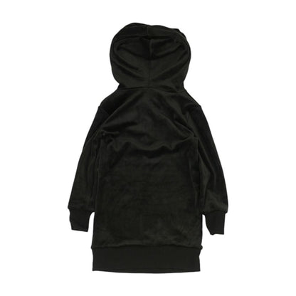 Black Solid Midi Dress