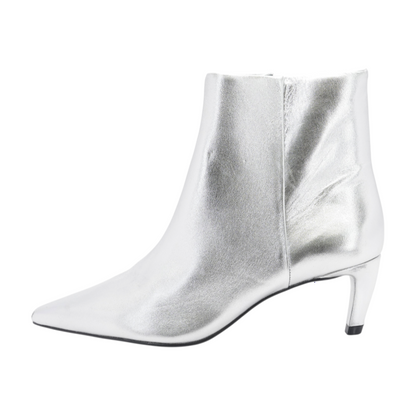 Silver Ankle Boots