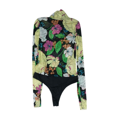 Multi Floral Bodysuit Blouse