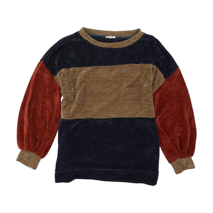 Multi Color Block Pullover Sweater