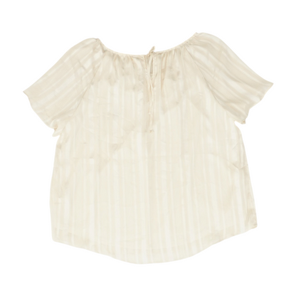 Beige Striped Blouse