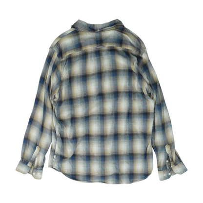 Blue Plaid Flannel Button Down