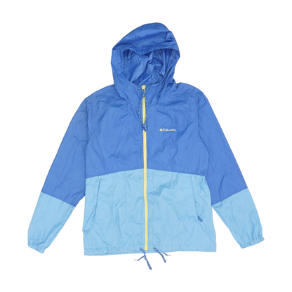 Blue Solid Rain Jacket