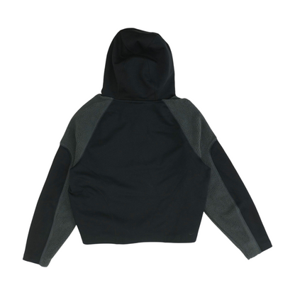 Black Color Block Hoodie Pullover
