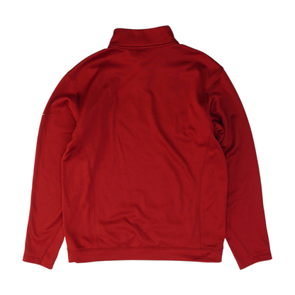 Red Solid 1/4 Zip Pullover
