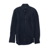 Navy Solid Long Sleeve Button Down