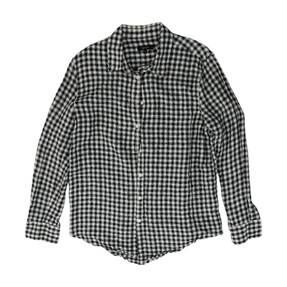 Black Check Long Sleeve Button Down