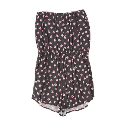 Black Floral Romper