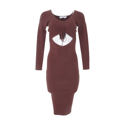 Brown Midi Dress