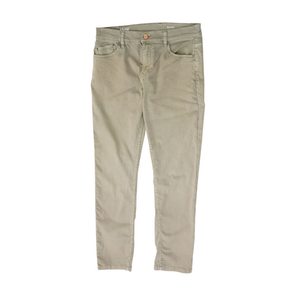 Beige Straight Jeans