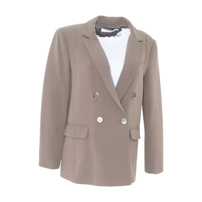 Brown Solid Blazer