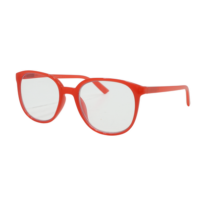 Red Fruit Punch Round Reading Glasses