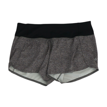 Gray Color Block Active Shorts