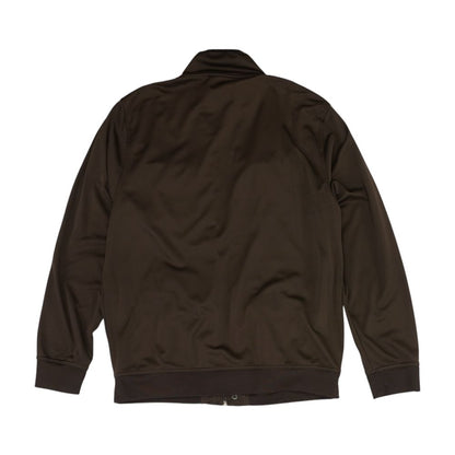 Brown Solid Long Sleeve Button Down
