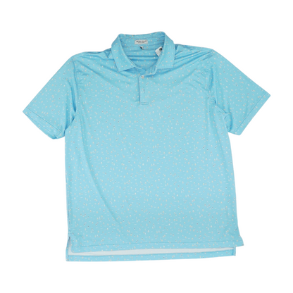 Blue Print Short Sleeve Polo