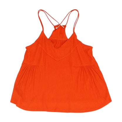 Red Solid Sleeveless Blouse