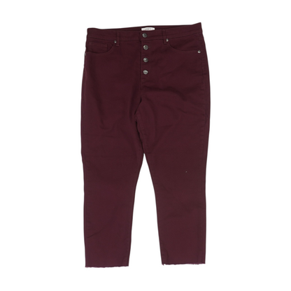 Burgundy Petite Skinny Jeans