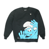 Black Print Sweatshirt Pullover
