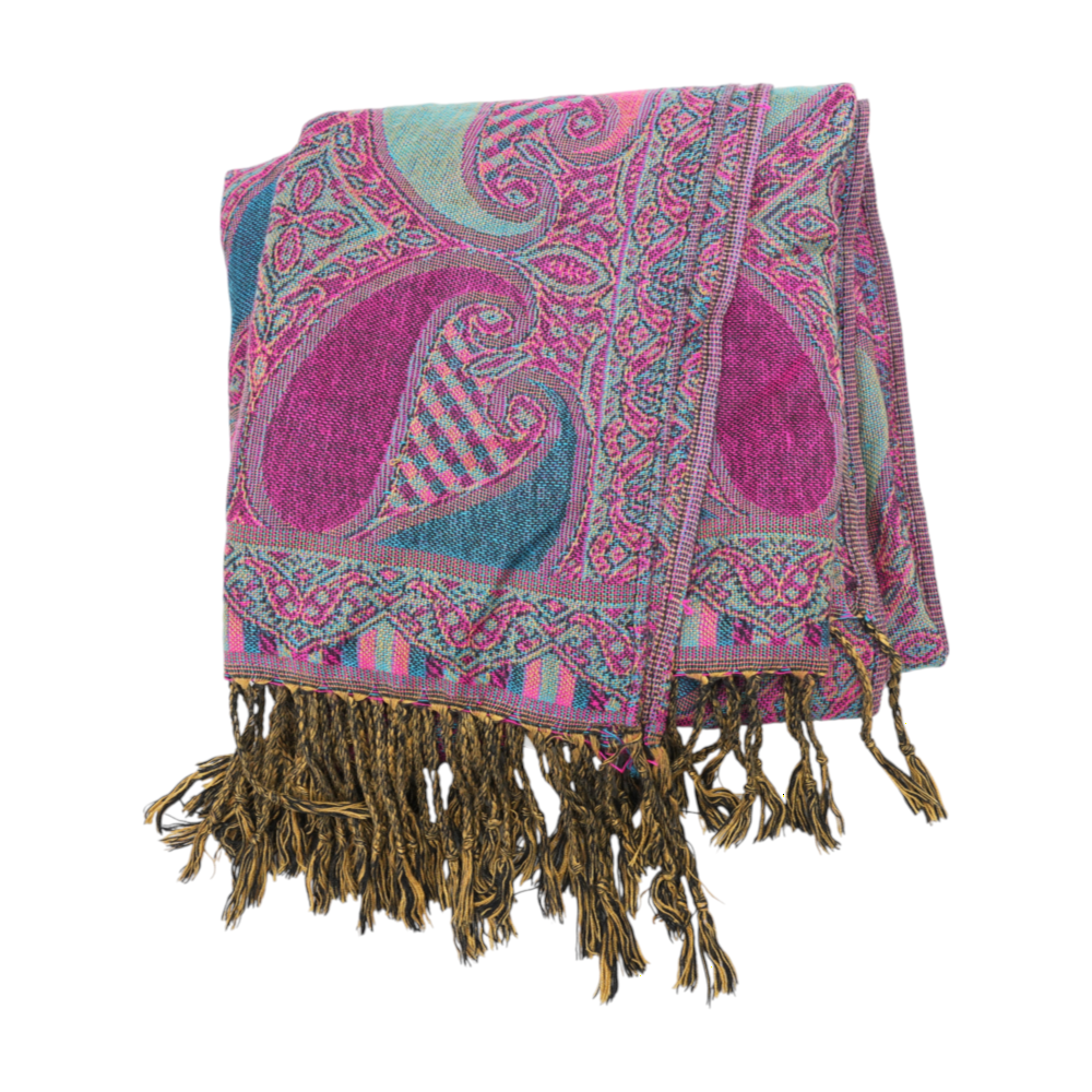 Multi Print 100% Cashmere Scarf