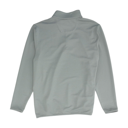 Gray Solid 1/4 Zip Pullover